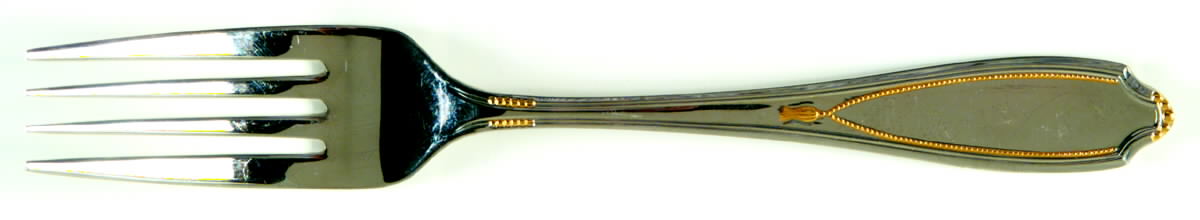 Victoria Gold (Stainless, Gold Accent) Individual Salad Fork by Yamazaki-1