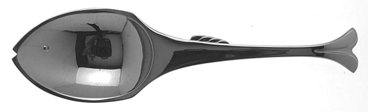 Gone Fishing (Stainless) Solid Serving Spoon by Yamazaki-1