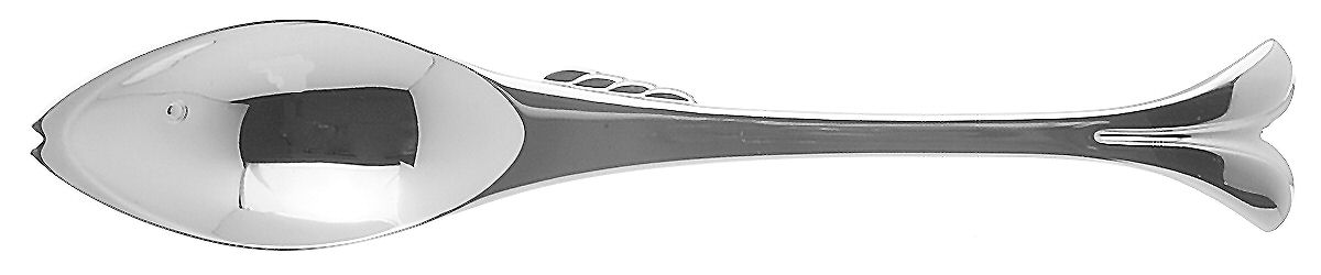 Gone Fishing (Stainless) Demitasse Spoon by Yamazaki-1