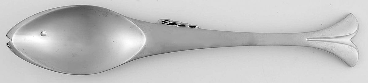 Gone Fishing (Stainless) Place/Oval Soup Spoon by Yamazaki-1