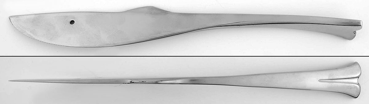 Gone Fishing (Stainless) Modern Solid Knife by Yamazaki-1