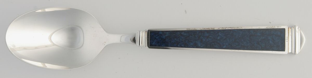 Krystallos-Blue (Silverplate) Teaspoon by Yamazaki-1