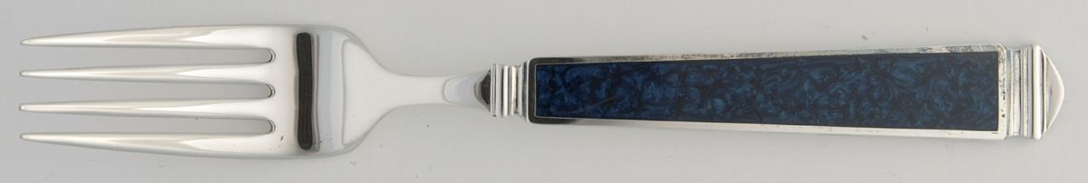 Krystallos-Blue (Silverplate) Individual Salad Fork by Yamazaki-1