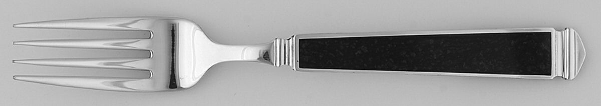 Krystallos-Black (Silverplate) Individual Salad Fork by Yamazaki-1