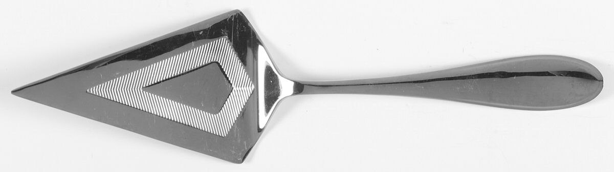 Austen-Harmony (Stainless) Solid Pastry Server by Yamazaki-1