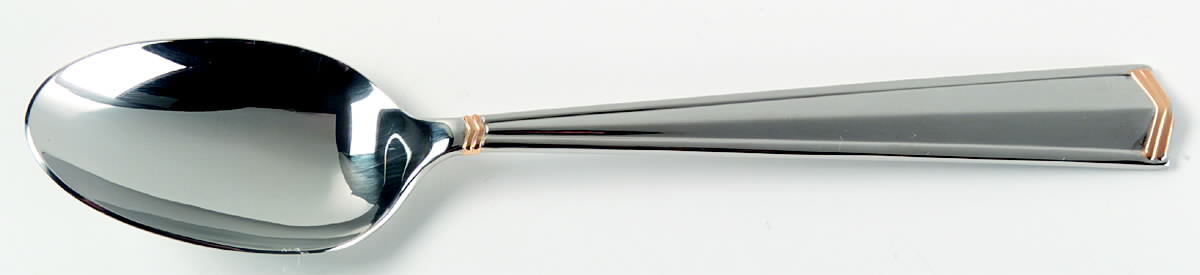 Icon-Affinity (Stainless, Gold Accent) Tablespoon (Serving Spoon) by Yamazaki-1