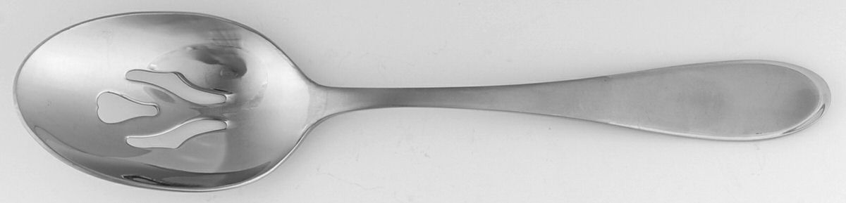 Austen Ice-Harmony Ice (Stainless) Pierced Solid Serving Spoon by Yamazaki-1