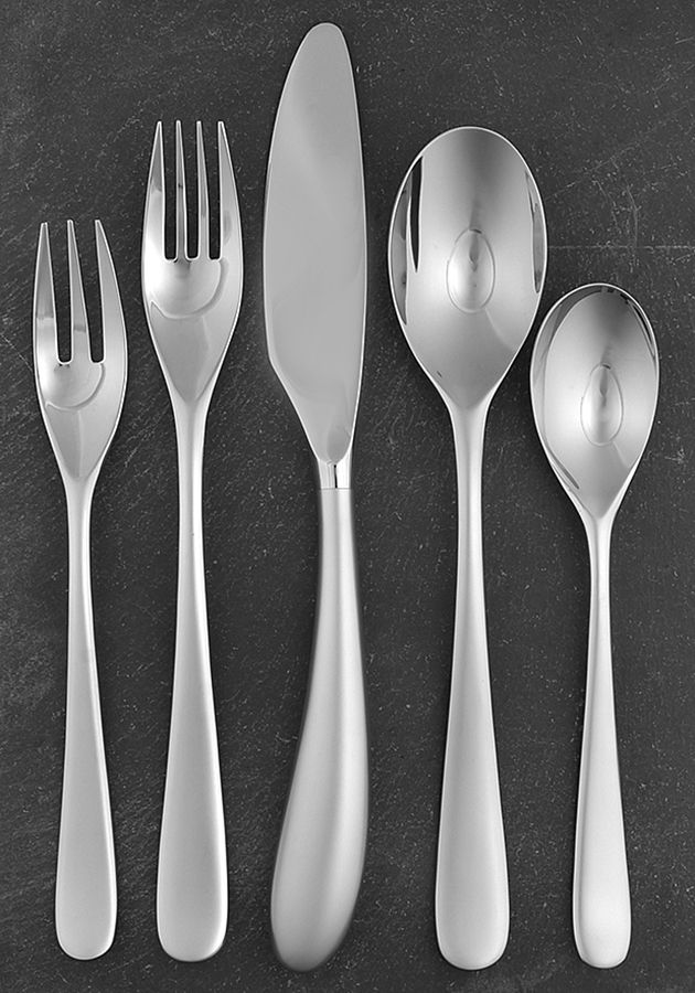 Aquatique Ice (Stainless) 5 Piece Place Setting by Yamazaki-1