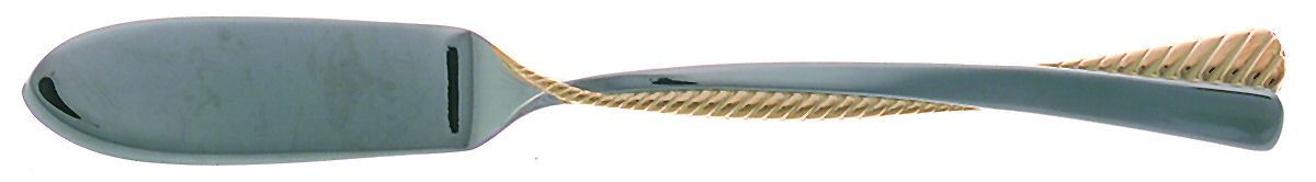 Cordagio Gold (Glossy, Gold Acct) Flat Handle Master Butter Knife by Yamazaki-1