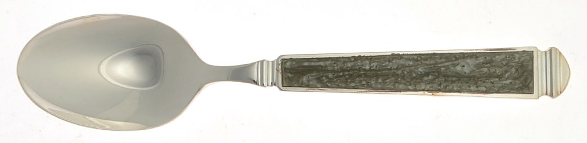 Krystallos-Slate Blue (Silverplate) Teaspoon by Yamazaki-1