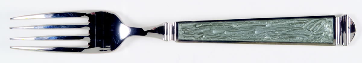 Krystallos-Slate Blue (Silverplate) Fork by Yamazaki-1