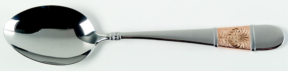 Medalia-Gold Accent (Stainless) Tablespoon (Serving Spoon) by Yamazaki-1