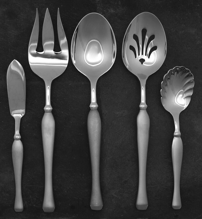 Bellaire Ice (Stainless) 5 Piece Hostess Set by Yamazaki-1