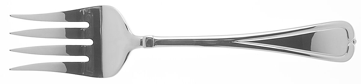 Chambray (Stainless) Medium Solid Cold Meat Serving Fork by Yamazaki-1