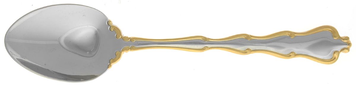 Princess Anne Gold Accent (Stainless, Gold Accent) Tablespoon (Serving Spoon) by Yamazaki-1