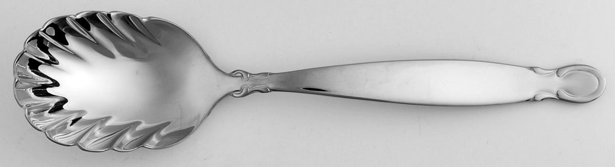 Trellis Path (Stainless) Sugar Shell Spoon by Yamazaki-1