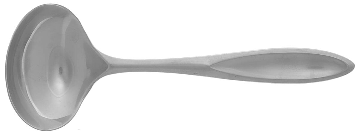 Toscany-Solari-Satin (Stainless) Solid Gravy Ladle by Yamazaki-1