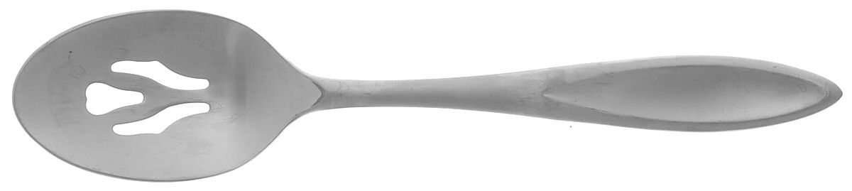 Toscany-Solari-Satin (Stainless) Pierced Tablespoon (Serving Spoon) by Yamazaki-1