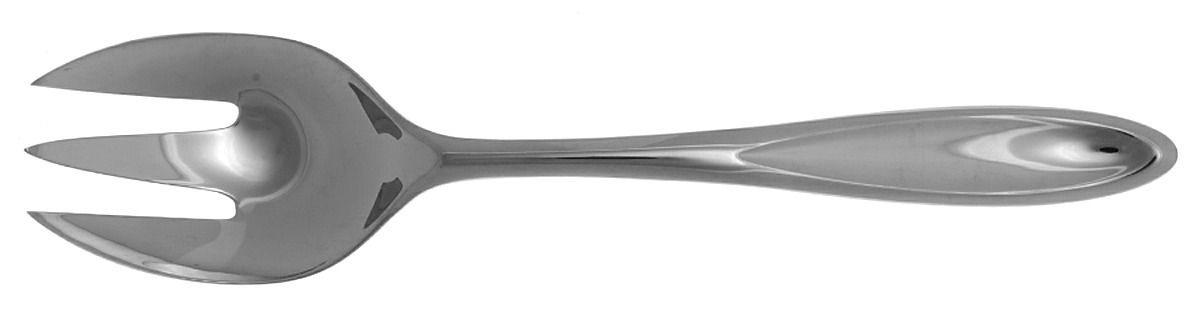 Toscany-Solari-Satin (Stainless) Solid Serving Fork by Yamazaki-1