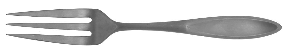 Toscany-Solari-Satin (Stainless) Medium Solid Cold Meat Serving Fork by Yamazaki-1