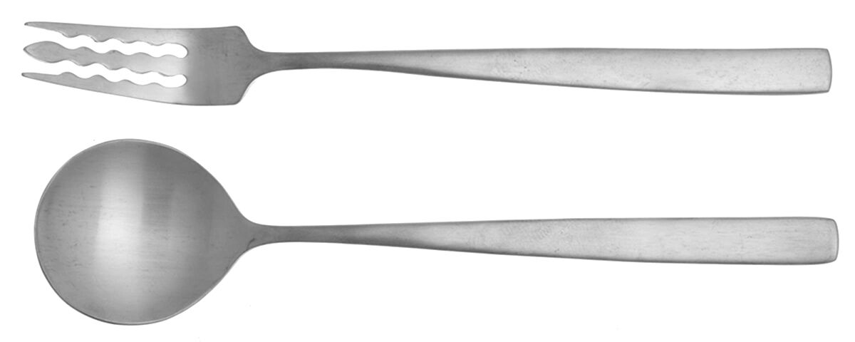 Bolo (Stainless) Pasta Fork & Spoon/Indiv Set by Yamazaki-1