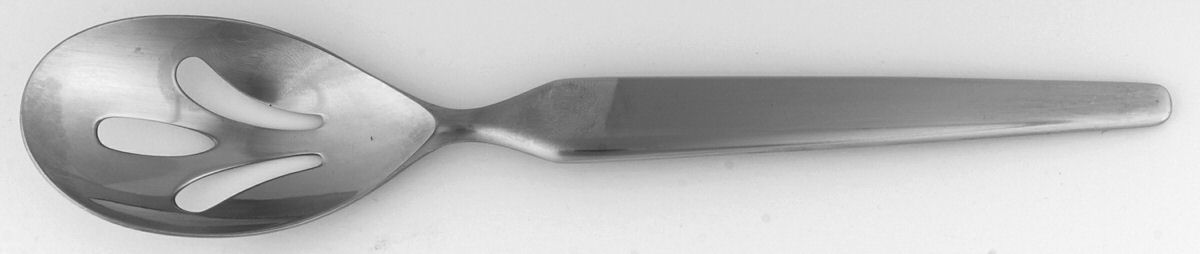 Connections (Stainless) Pierced Solid Serving Spoon by Yamazaki-1