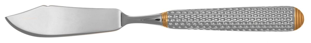Katia (Stanless, Gold Accent) Flat Handle Master Butter Knife by Yamazaki-1