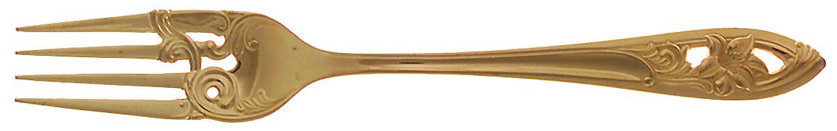 Essence-Gold Electroplate Individual Salad Fork by Yamazaki-1