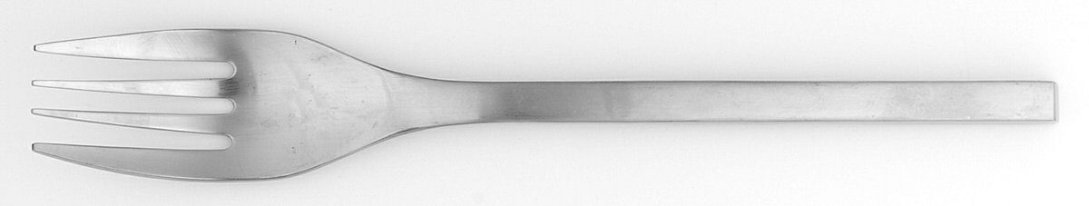 Trio (Stainless) Large Solid Cold Meat Serving Fork by Yamazaki-1