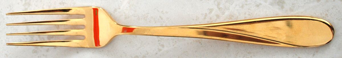 Line-Gold (Gold Electroplate) Fork by Yamazaki-1