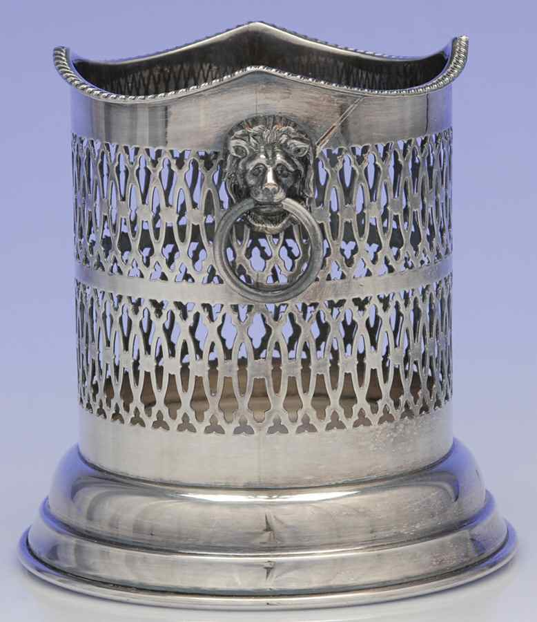 Silverplate Hollowware Wine Bottle Holder by Yore Plate-1