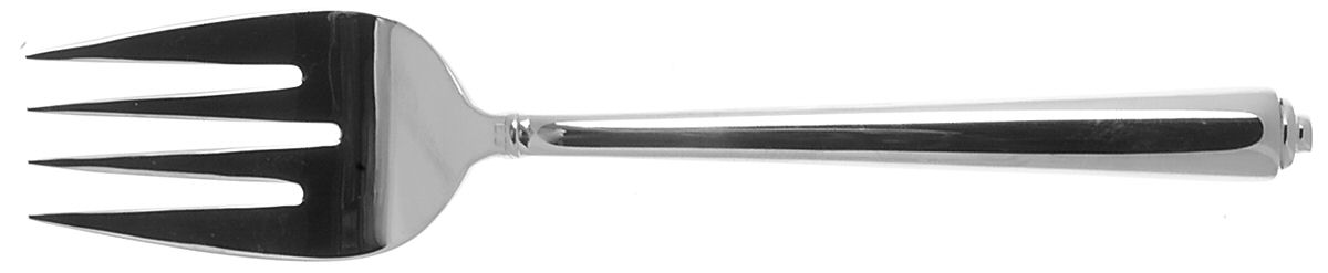 Portico (Stainless, Frosted Handle) Solid Serving Fork by Yamazaki-1