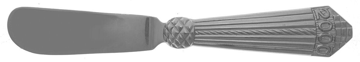 Times Square (Stainless) Flat Handle Butter Spreader by Yamazaki-1