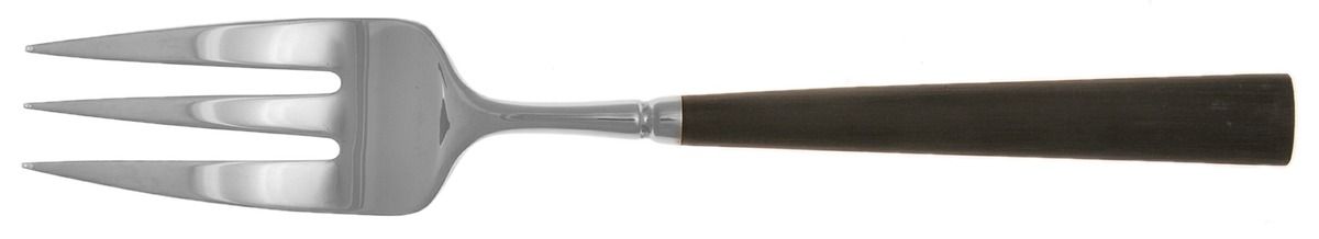 Noire (Stainless) Large Solid Cold Meat Serving Fork by Yamazaki-1