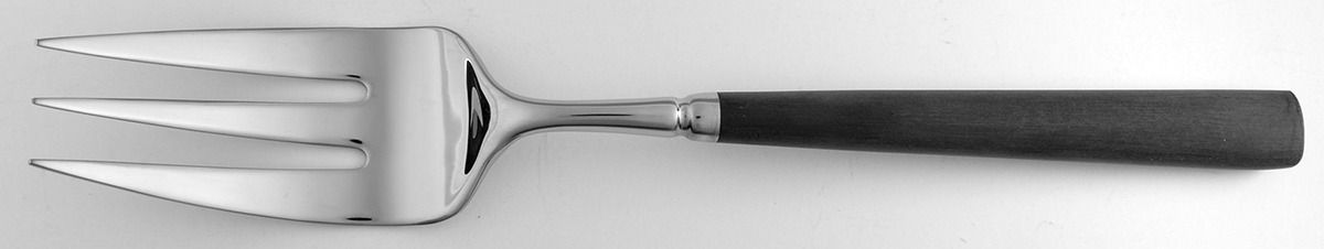 Noire (Stainless) Medium Solid Cold Meat Serving Fork by Yamazaki-1