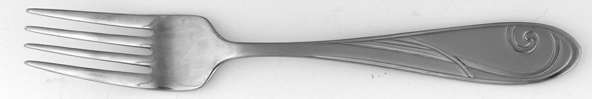Platinum Wave (Stainless) Individual Salad Fork by Yamazaki-1