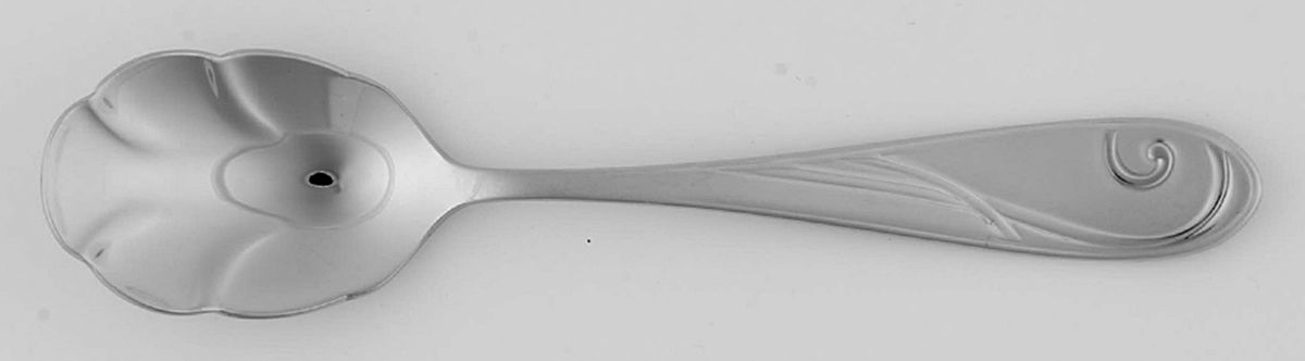 Platinum Wave (Stainless) Sugar Spoon by Yamazaki-1