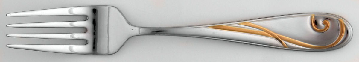 Golden Wave (Stainless) Individual Salad Fork by Yamazaki-1