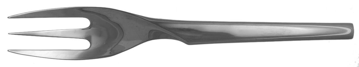 Alban (Stainless) Medium Solid Cold Meat Serving Fork by Yamazaki-1