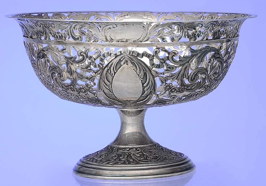 Sterling Hollowware Pedestal Open Candy Dish by S.Wyler,Inc-1