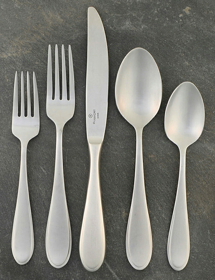 Lysa (Stainless) 5 Piece Place Setting by Yamazaki-1
