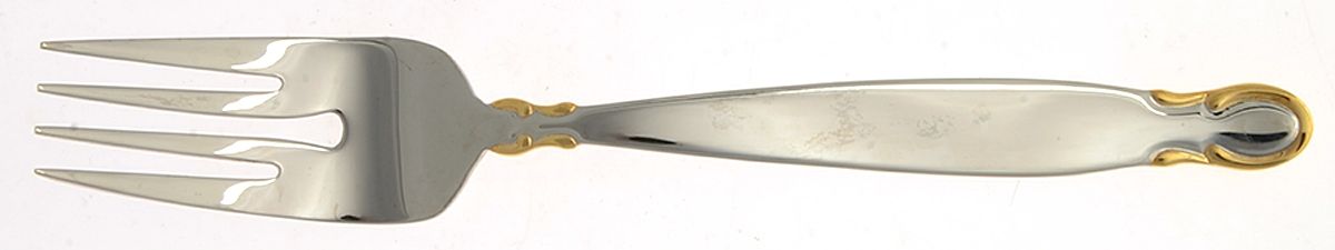 Trellis Path -Gold Accent (Stainless) Individual Salad Fork by Yamazaki-1