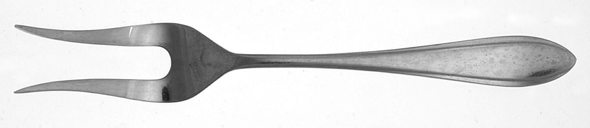 No. 518 (Stainless Medium Solid Cold Meat Serving Fork by Zilmeta-1