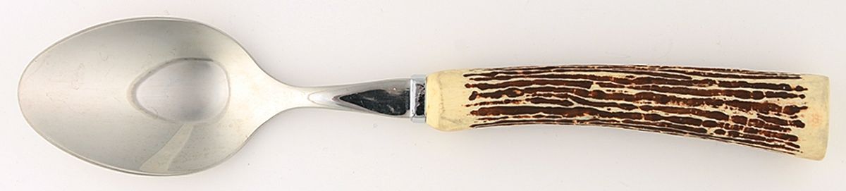 Stag Horn (Stainless) Place/Oval Soup Spoon by Zrike-1
