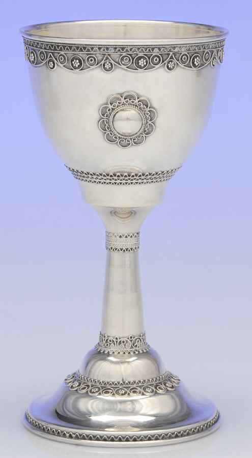 Sterling Hollowware Kiddush Cup (Goblet) by Zadok-1