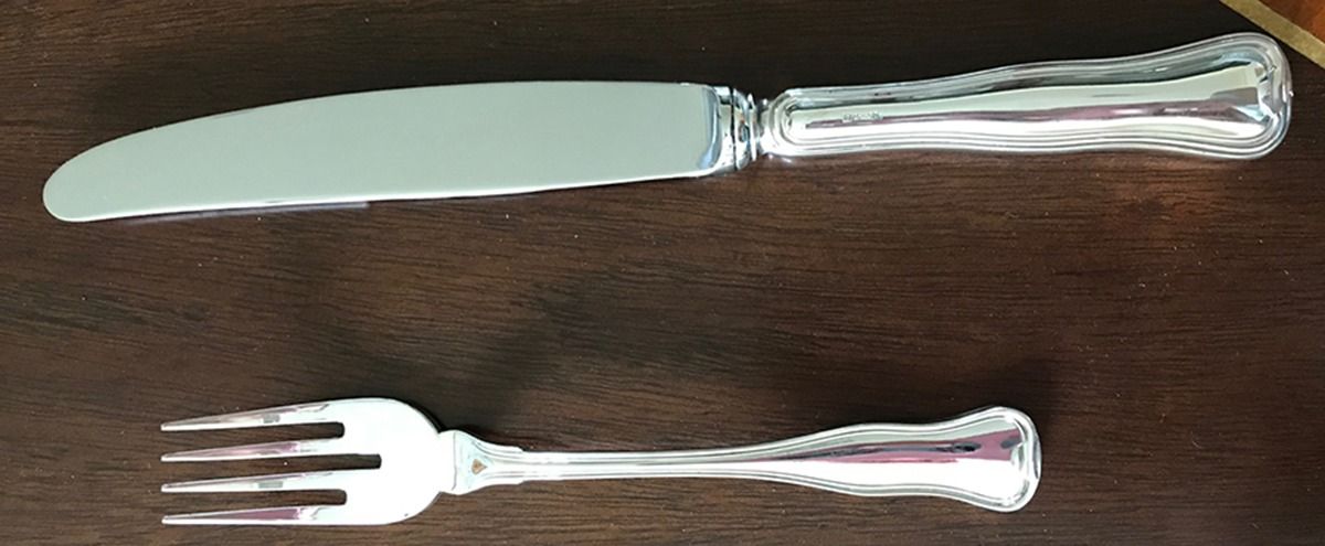 Danese (Sterling) Individual Salad Fork by Zaramella Argenti-1