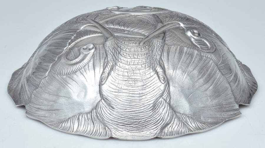 Elephants (Aluminum, Hollowware) Lid for Tureen by Arthur Court-1