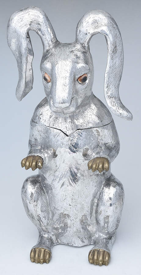 Bunnies (Aluminum, Hollowware) Wine Cooler by Arthur Court-1