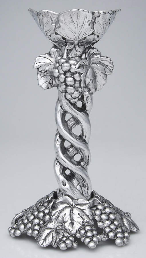 Grape (Aluminum, Hollowware) 9" Candlestick by Arthur Court-1