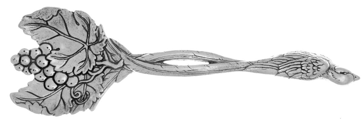 Grape (Aluminum, Hollowware) Solid Salad Serving Fork by Arthur Court-1